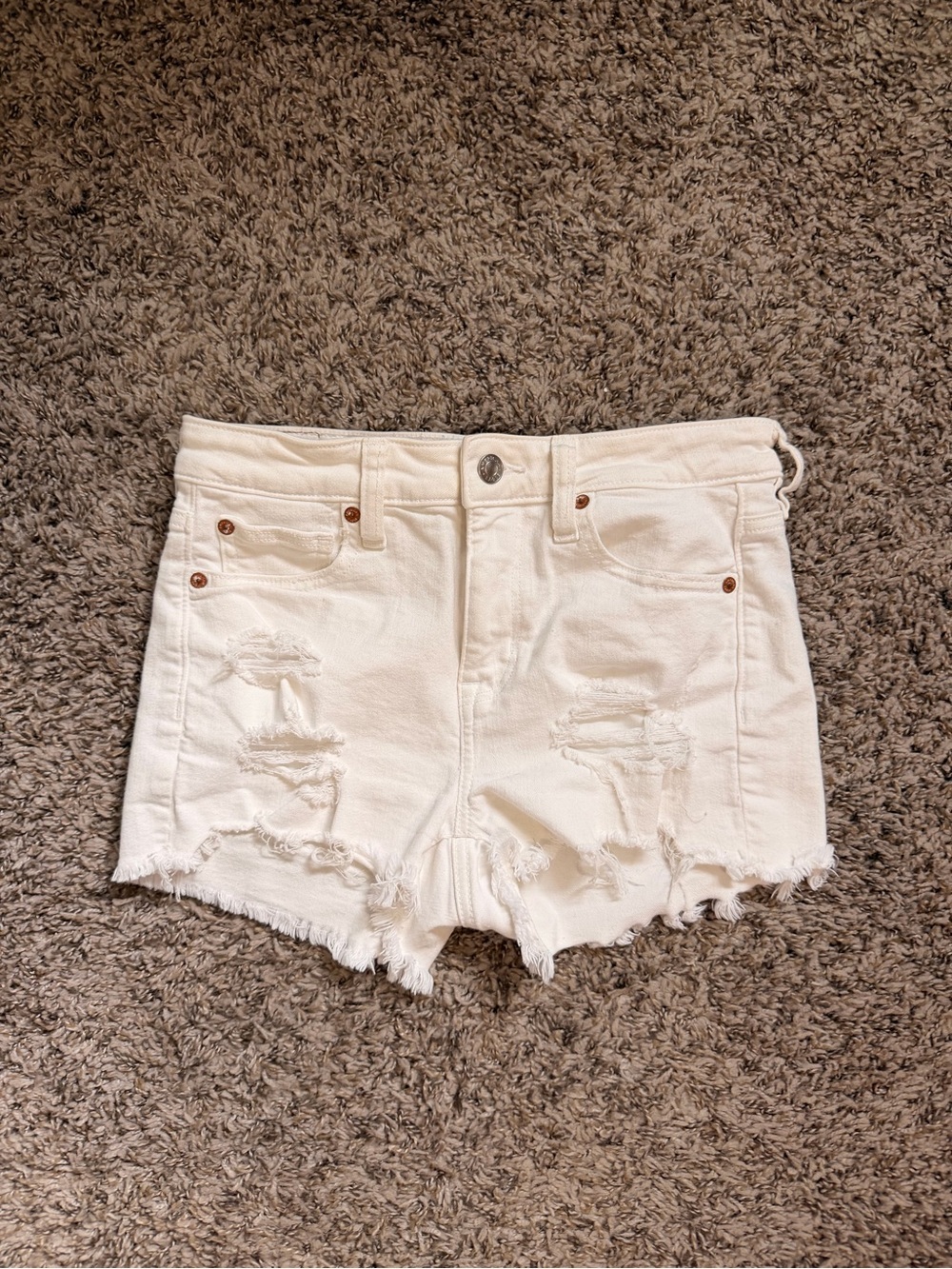 White American eagle Jean shorts